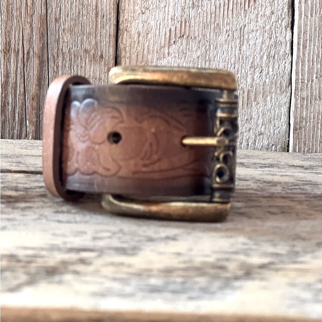 Handmade Leather Belt Bracelet
